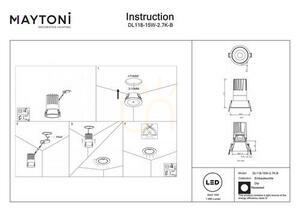 DIP recessed luminaire DL118-15W-2.7K-B Maytoni 6 DIP recessed luminaire DL118-15W-2.7K-B Maytoni small 6