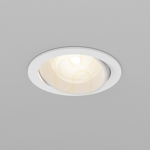 Check LENS DL105-12W3K-W IP44 recessed luminaire Maytoni