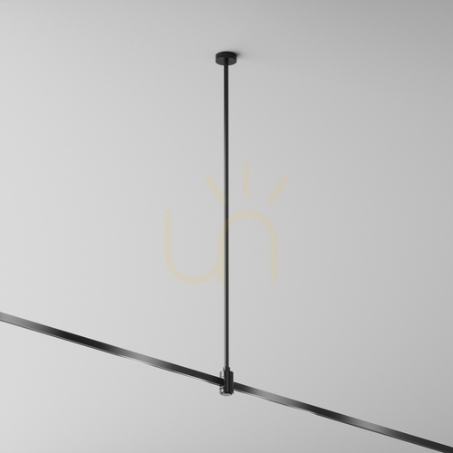 Check Maytoni Flarity long ceiling mount with power inlet TRA159C-B1-B black 700 mm