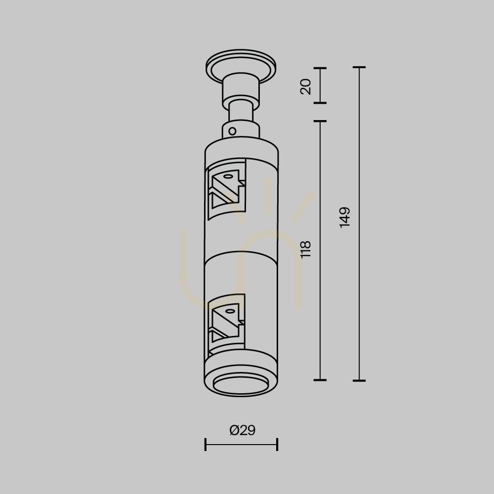 Show Path lighting accessories TRA155CW-D1-B Maytoni Maytoni Path lighting accessories TRA155CW-D1-B Maytoni Maytoni