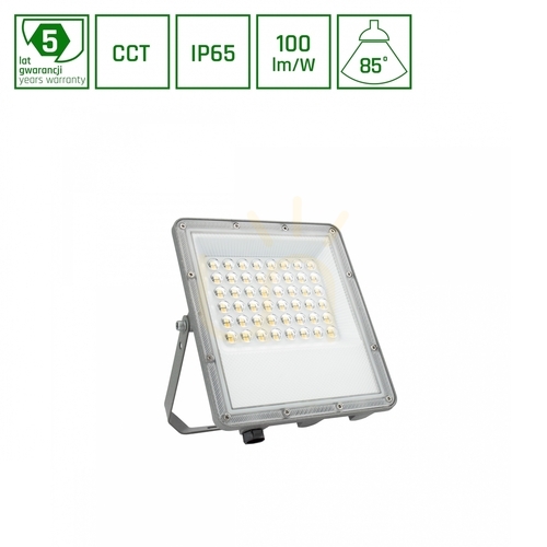 Check LED floodlight Noctis Max CCT 50W 230V IP65 207x174x28mm Grey 5 Years Warranty