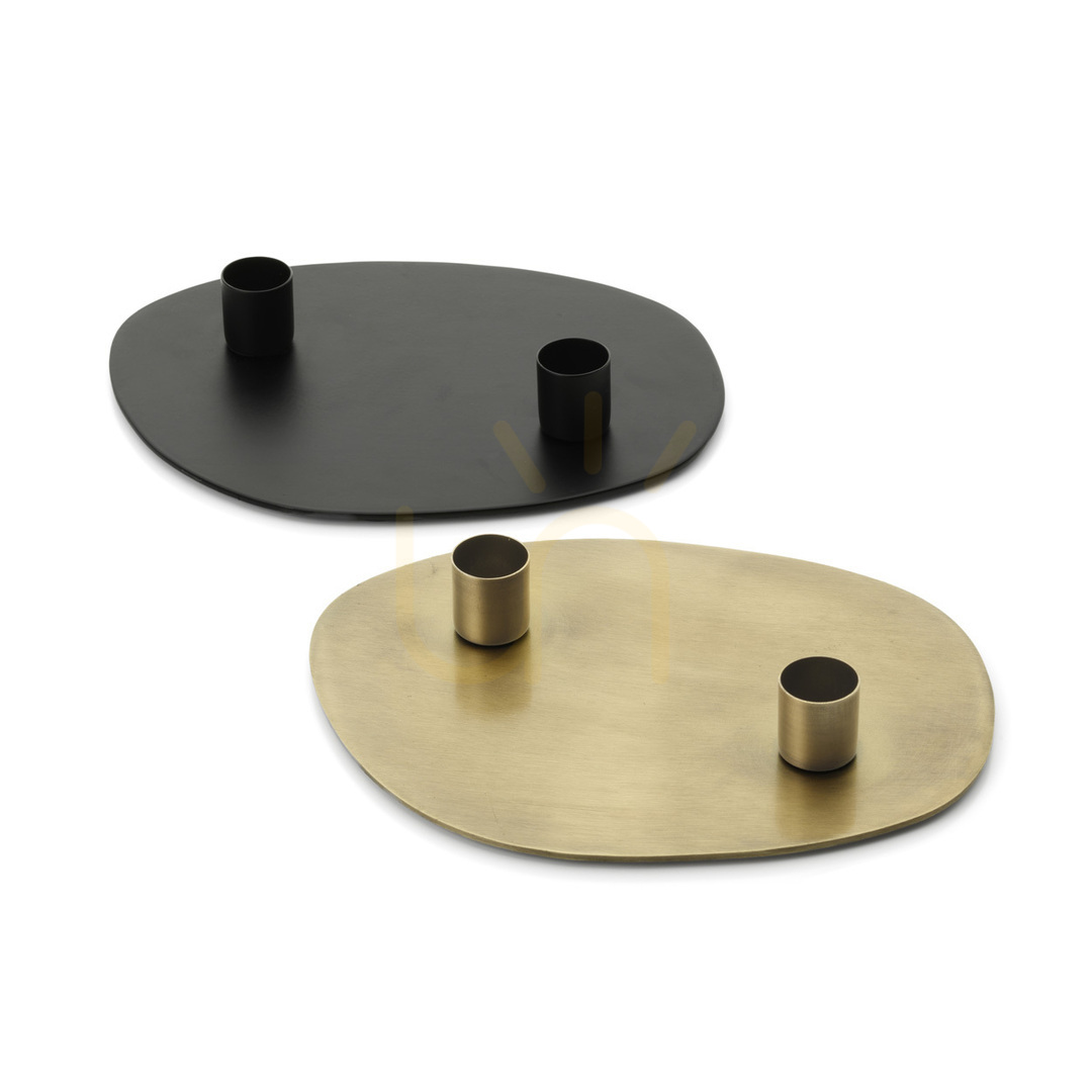 Show BAZAR BIZAR Glowpad Candle Holder Black M 20 × 15 × 3 cm BAZAR BIZAR Glowpad Candle Holder Black M 20 × 15 × 3 cm