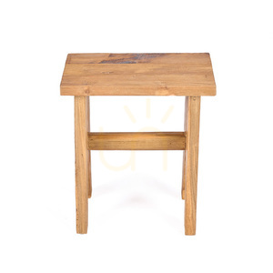 Bazar Bizar Siku Stool in Reclaimed Teak, Natural, 40 x 25 x 45 cm small 5