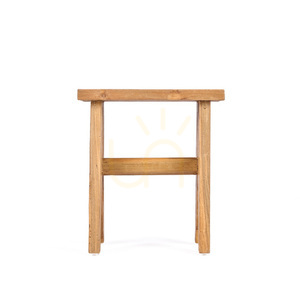 Bazar Bizar Siku Stool in Reclaimed Teak, Natural, 40 x 25 x 45 cm small 6