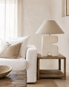 BAZAR BIZAR L’Objet L white papier-mâché table lamp small 5