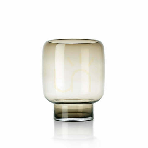 Check Brown Cube Vase Large 30 cm