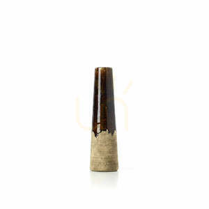 BAZAR BIZAR Amber Cone Vase Brown Beige S 39.5 cm small 0