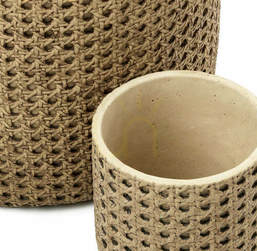 Check Handmade RattanRock Natural Planter Pot M