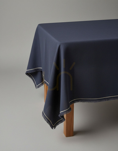 Check Tablecloth Tuscany Black Natural 150x250 Table Linen