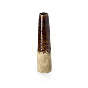 Cone Vase Concrete Brown Large 58.5 cm small 4
