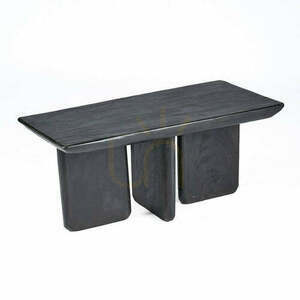 Coffee Table Obsidian Black 100x50x45 cm small 1