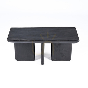 Coffee Table Obsidian Black 100x50x45 cm small 13