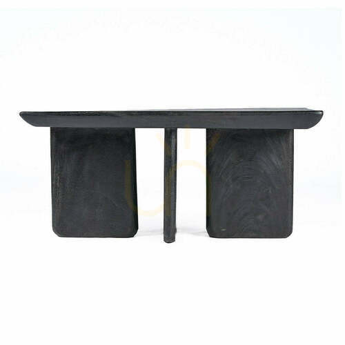 Check Coffee Table Obsidian Black 100x50x45 cm