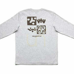 Checkerboard Long Sleeve T-Shirt Heather Grey L small 1