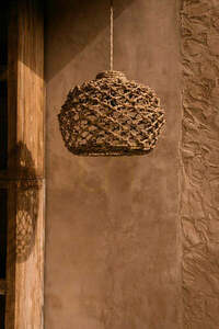 BAZAR BIZAR Banara Natural S banana-leaf pendant lampshade 35 cm small 1