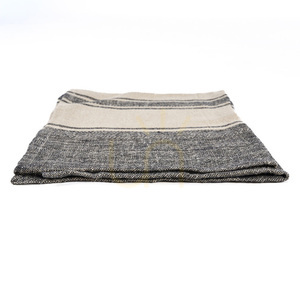 Kitchen Towel Linen Smudge Natural Black 50x70 cm small 2