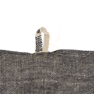 Kitchen Towel Linen Smudge Natural Black 50x70 cm small 3