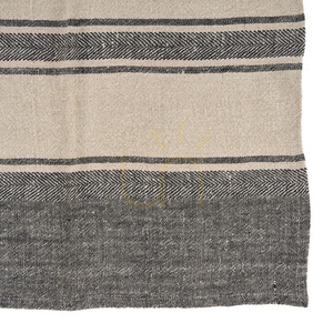 Kitchen Towel Linen Smudge Natural Black 50x70 cm small 5