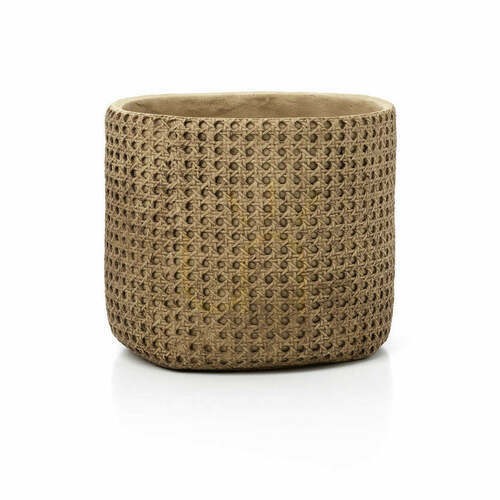 Check Rattan Rock Handmade Natural Rattan Planter XL 26 cm