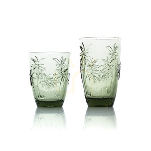 Green Water Glass 10 cm small 5