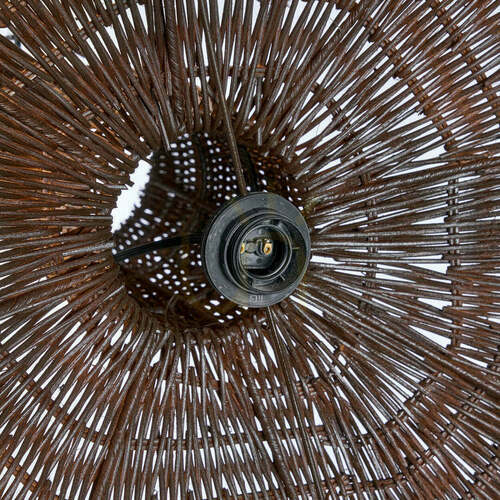 Check Pendant Light Dome Dark Walnut XL Oversized Collection