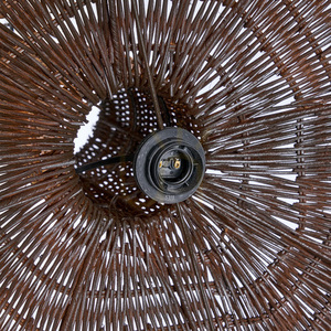 Pendant Light Dome Dark Walnut XL Oversized Collection small 5