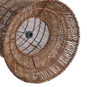 Woven Bell Pendant Light Dark Walnut XL Oversized Collection small 11