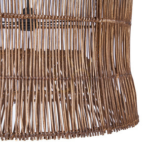 Woven Bell Pendant Light Dark Walnut XL Oversized Collection small 6