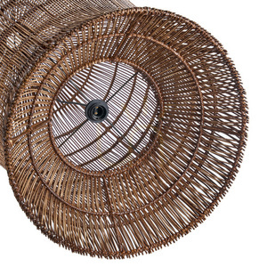 Woven Bell Pendant Light Dark Walnut XL Oversized Collection small 8