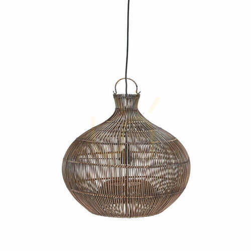 Check Pendant Light Desert Gourd Dark Walnut Small