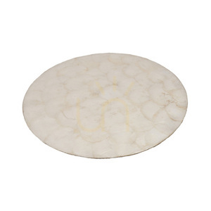 Mother of Pearl Coaster White 10x10 cm small 2