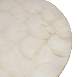 Mother of Pearl Coaster White 10x10 cm small 3