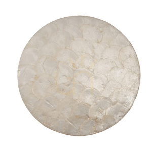 Mother of Pearl Coaster White 10x10 cm small 6
