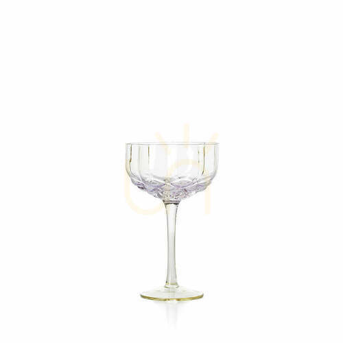 Check Pink Cocktail Coupe Glass 16.5 cm