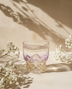 Bazar Bizar Pink Blush pink glass tumbler 327 ml small 7