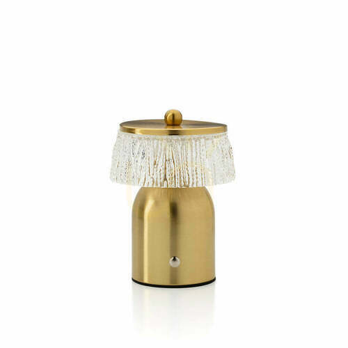 Check LED Table Lamp Disco Muffin Handmade 16.5 cm