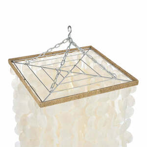 Bazar Bizar Moonlit Whispers Natural M Capiz Shell Lampshade 40 × 40 × 85 cm small 3