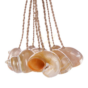 The Conch Shell Tassel decorative shell tassel, natural, 45 cm – handmade small 5