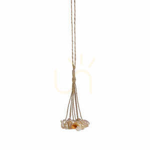 The Conch Shell Tassel decorative shell tassel, natural, 45 cm – handmade small 0