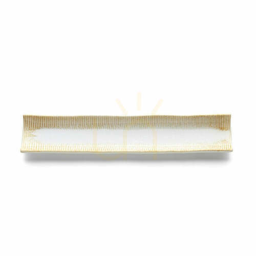 Check Long Platter Da Rocha White Honey 39 cm