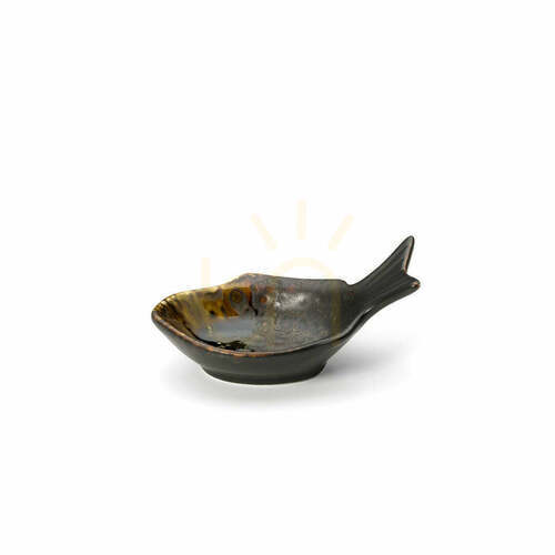 Check Fish Shaped Bowl Merapi Brown S