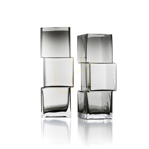 Vase Rummikub Dark Grey Glass Collection M small 3