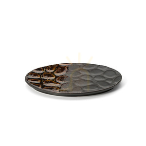 Merapi Oval Plate Brown 25.9 cm small 5