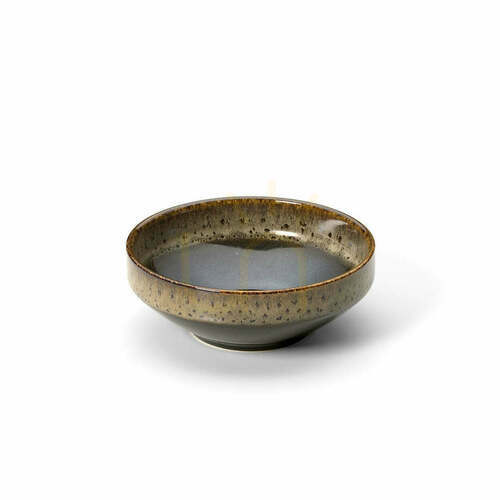 Check Low Bowl Kyoto Dark Brown Mud M