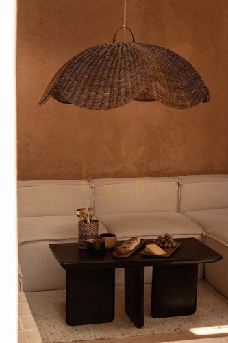 Check Pendant Light Wave Dark Walnut L