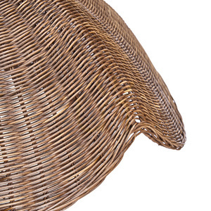 Bazar Bizar THE WAVE Dark Walnut L rattan pendant shade 103 cm small 2