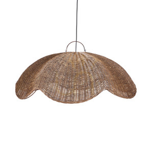 Bazar Bizar THE WAVE Dark Walnut L rattan pendant shade 103 cm small 5