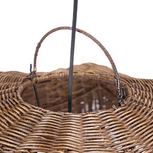 Bazar Bizar THE WAVE Dark Walnut L rattan pendant shade 103 cm small 8