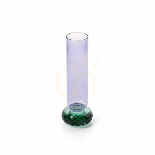 Check Violet Quartz Vase 19.2 cm