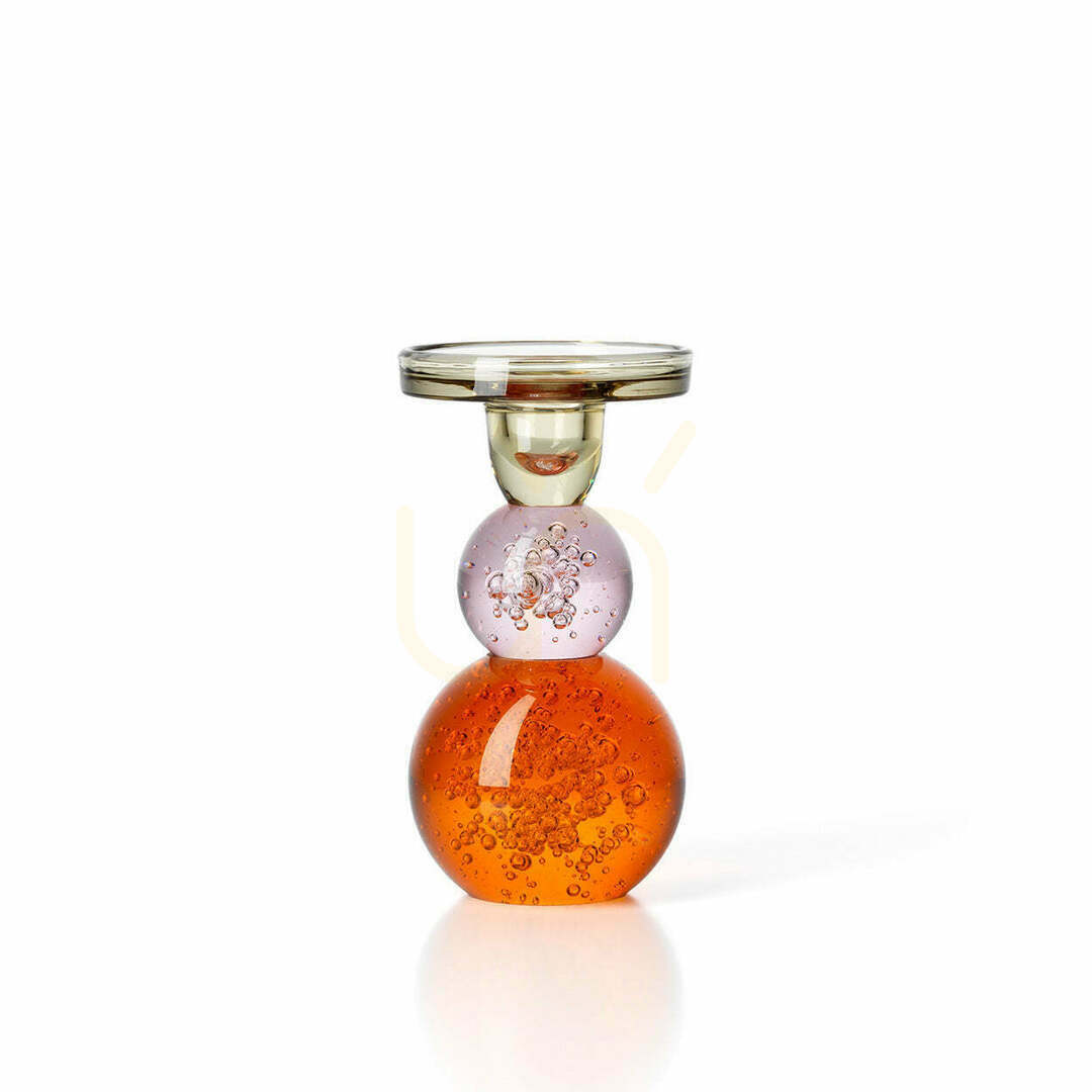 Bubble Jewel Candle Holder 15.7 cm Handmade Interior Decoration
